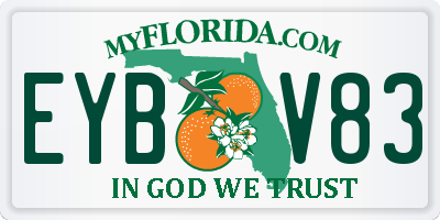 FL license plate EYBV83