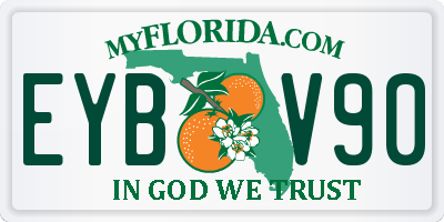 FL license plate EYBV90