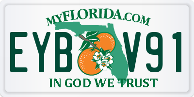 FL license plate EYBV91