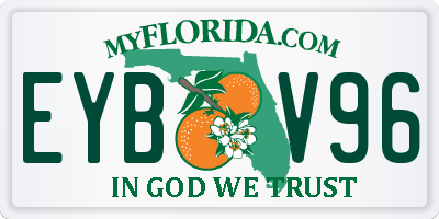 FL license plate EYBV96