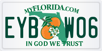 FL license plate EYBW06