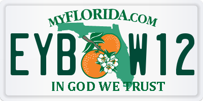 FL license plate EYBW12