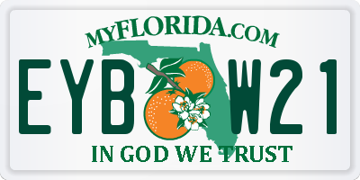 FL license plate EYBW21