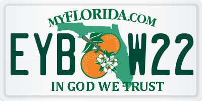 FL license plate EYBW22