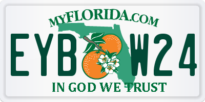 FL license plate EYBW24
