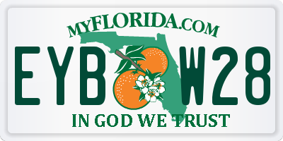 FL license plate EYBW28