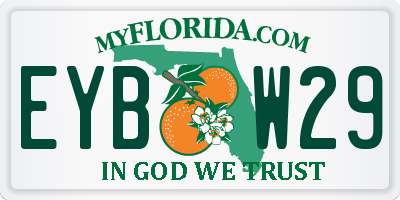 FL license plate EYBW29