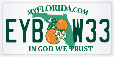 FL license plate EYBW33