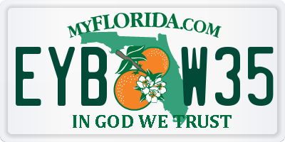 FL license plate EYBW35