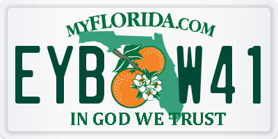 FL license plate EYBW41