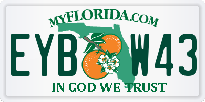 FL license plate EYBW43