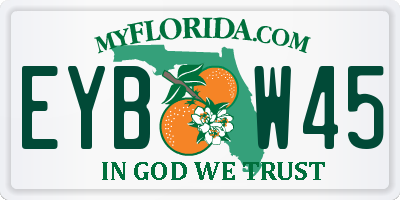 FL license plate EYBW45