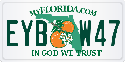 FL license plate EYBW47