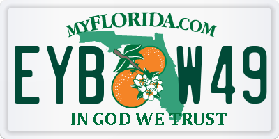 FL license plate EYBW49