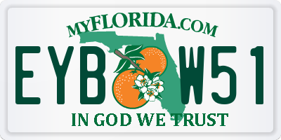FL license plate EYBW51