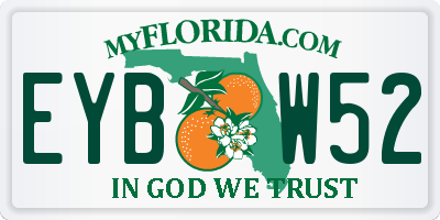 FL license plate EYBW52