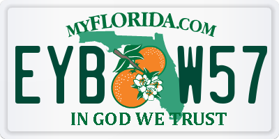 FL license plate EYBW57