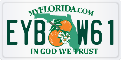 FL license plate EYBW61