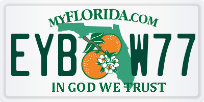 FL license plate EYBW77