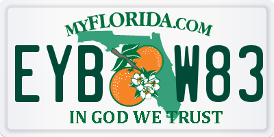 FL license plate EYBW83