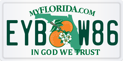 FL license plate EYBW86
