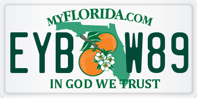 FL license plate EYBW89