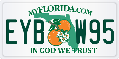 FL license plate EYBW95