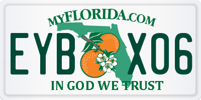 FL license plate EYBX06