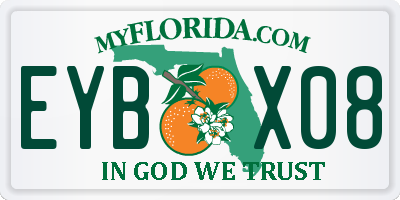FL license plate EYBX08