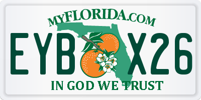 FL license plate EYBX26