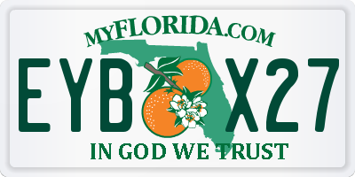 FL license plate EYBX27