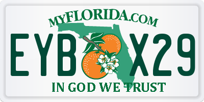 FL license plate EYBX29