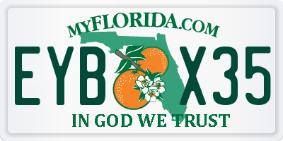 FL license plate EYBX35