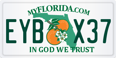 FL license plate EYBX37