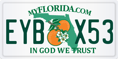 FL license plate EYBX53