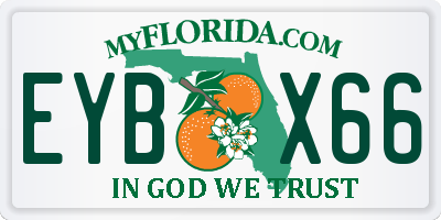 FL license plate EYBX66