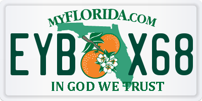 FL license plate EYBX68