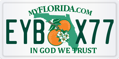 FL license plate EYBX77