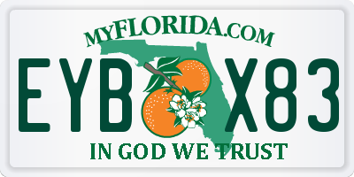 FL license plate EYBX83