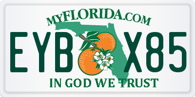 FL license plate EYBX85