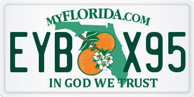 FL license plate EYBX95