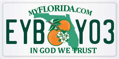 FL license plate EYBY03