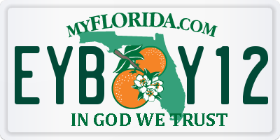 FL license plate EYBY12