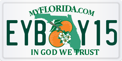 FL license plate EYBY15