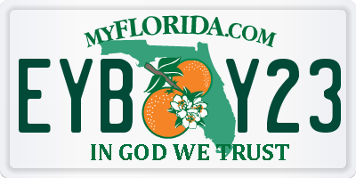 FL license plate EYBY23