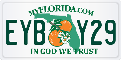 FL license plate EYBY29