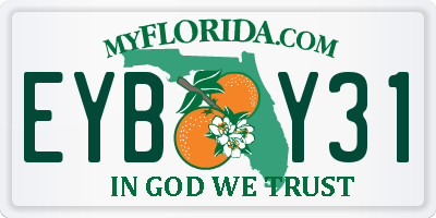 FL license plate EYBY31