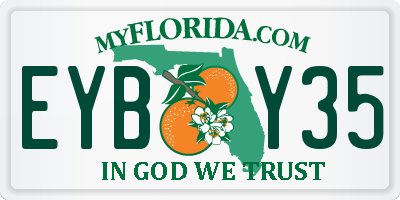 FL license plate EYBY35