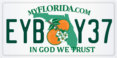 FL license plate EYBY37