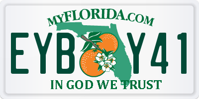 FL license plate EYBY41